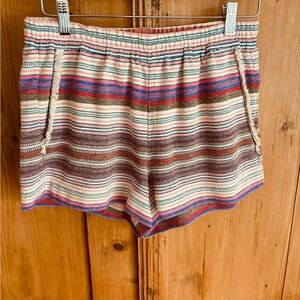 Corey Lynn Calter High Waist Striped Shorts